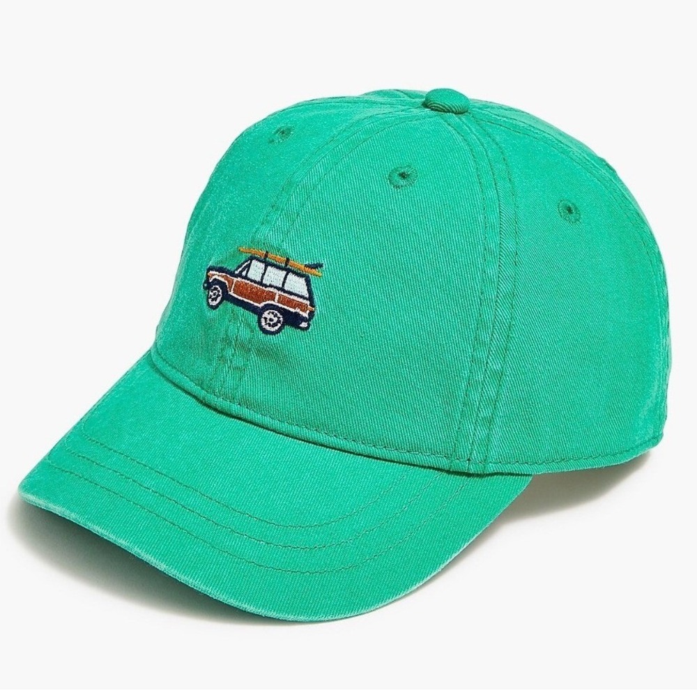 J. CREW CREWCUTS Baseball Cap Hat Preppy Kids‎ Green Classic Outdoors Small